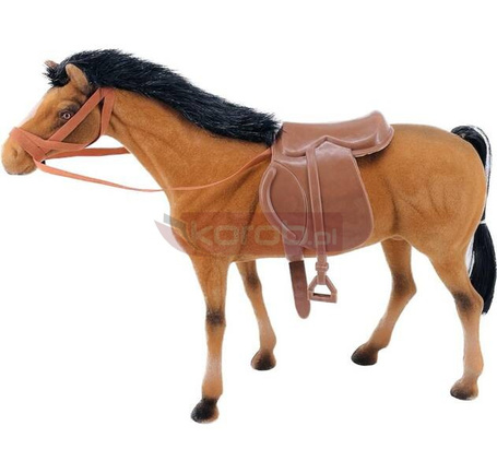 Koń flokowany brązowy