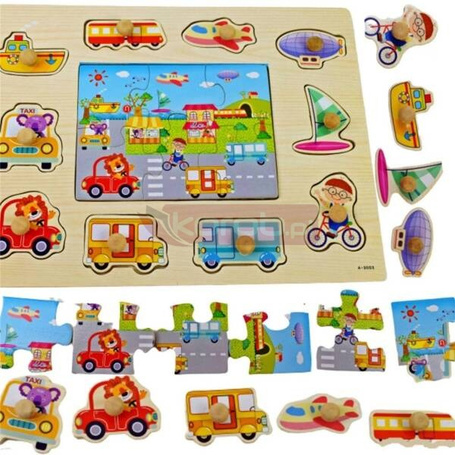 Puzzle pojazdy miejskie