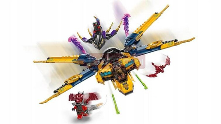 LEGO NINJAGO 71833 RAS I BURZOWY ODRZUTOWIEC, zestaw klocków dla dzieci 8+