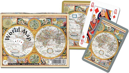 Karty standard "Mapa świata" PIATNIK