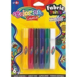Farby do tkanin 6 kolorów Colorino