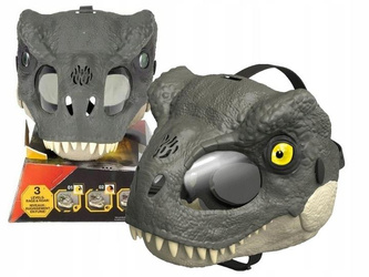 JURASSIC WORLD MASKA DINOZAURA T-REX TYRANOZAUR interaktywna światło,dźwięk JCH04