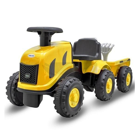 Jeździdełko traktor z przyczepą Benny żółty