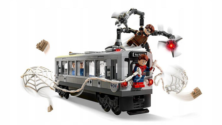 KLOCKI LEGO MARVEL 76321 SPIDER MAN KONTRA DOC OCK SCENA W METRZE