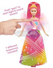 Barbie Tęczowa Księżniczka ze światełkami