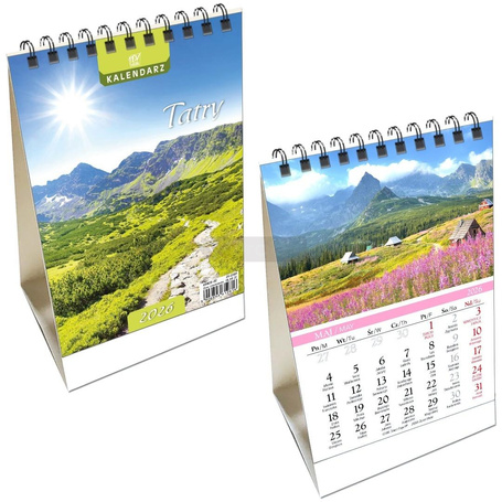Kalendarz 2026 biurkowy pion Tatry
