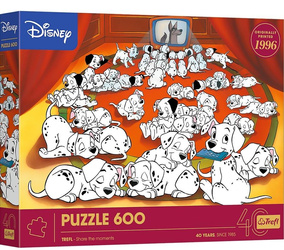 Puzzle 600 101 Dalmatyńczyków Disney