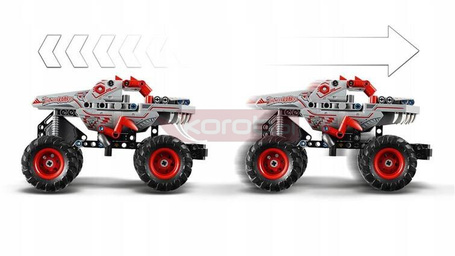LEGO TECHNIC 42200 Monster Jam ThunderROARus Pull-Back, zestaw klocków +7
