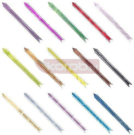 Wstążka ściągana 6,4cm mix 8kol (10szt) ROZETTE