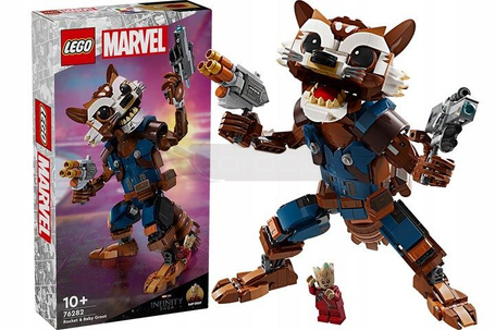 LEGO MARVEL 76282 ROCKET I BABY GROOT zestaw klocków dla dzieci 10+