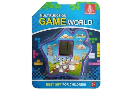 Gra elektroniczna kieszonkowa tetris gwiazdka