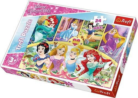Puzzle 24 elementy Maxi - Księżniczki Disneya, Magia wspomnień