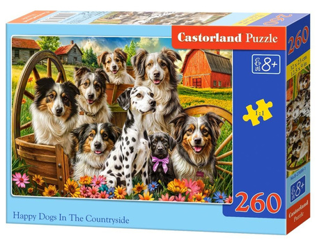 Puzzle 260 Happy Dogs In The Countryside CASTOR