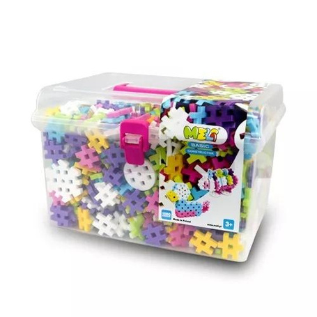Klocki Meli Basic Constructor Pink Travel Box 1000