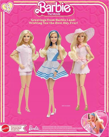 LALKA BARBIE THE MOVIE zestaw 3 stylizacji z filmu HPK01