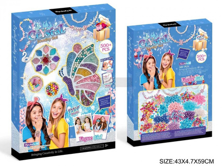 Zestaw koralików Motylek ponad 500szt