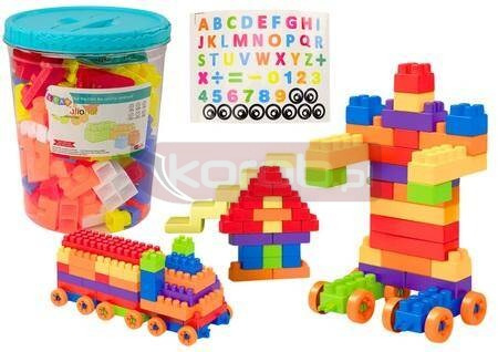 Klocki duże w wiaderku 160el