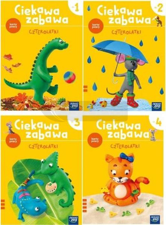 Ciekawa zabawa 4-latki Karty pracy cz. 1-4 2021 NE