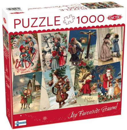 Puzzle 1000 Vintage Christmas Cards