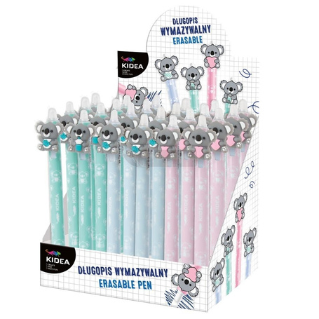 Długopis wymazywalny z figurką Koala (24szt) KIDEA