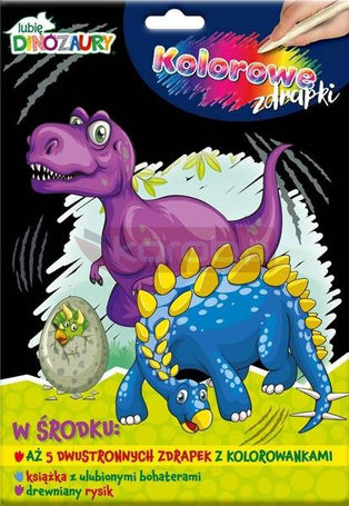 Lubię Dinozaury Kolorowe zdrapki cz.1