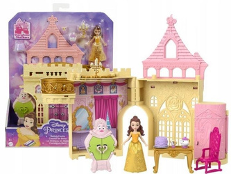 DISNEY ZAMEK KSIEŻNICZKI + LALKA KSIĘŻNICZKA BELLA mała laleczka 9 cm HLW92