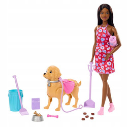 LALKA BARBIE BROOKLYN SPACER Z PIESKIEM CZYŚCIOSZKIEM zestaw dla dzieci +3 JJB47