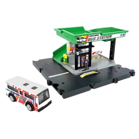 Zestaw Matchbox Prawdziwe Przygody Dworzec autobusowy mały