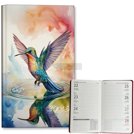 Kalendarz 2026 A6 tygodniowy Koliber