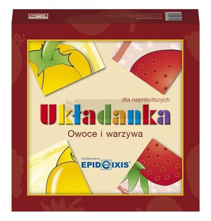 Owoce i warzywa. Układanka dla najmłodszych w.2022