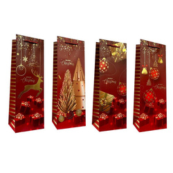 Torebka prezentowa Boże Narodzenie butelka mix