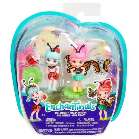 Enchantimals Małe przyjaciółki 2-pak Kwitnący Ogród Lalki Ast.