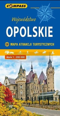Mapa atrakcji tur. - Województwo Opolskie 1:200000