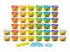 PLAY DOH CIASTOLINA DUŻY TĘCZOWY ZESTAW 40 tub ciastoliny + akcesoria E6016