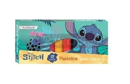 Plastelina 12 kolorów 15g Stitch