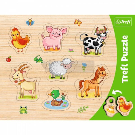 Puzzle Ramkowa układanka kształtowa - Zwierząta