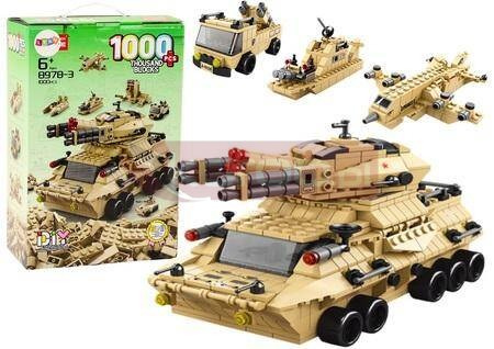 Klocki konstrukcyjne Czołg 1000el
