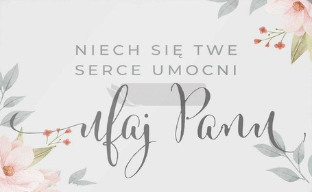 Magnes na lodówkę - Niech się twe serce umocni