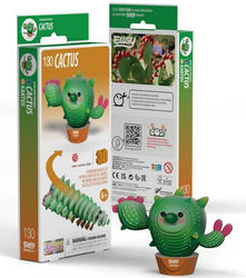 Kwitnący Kaktus Eugy. Eko Układanka 3D