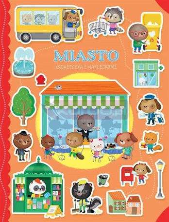 Książeczka z naklejkami. Miasto