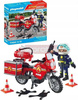 PLAYMOBIL ACT!ON HEROES 71466 MOTOCYKL STRAŻY POŻARNEJ NA MIEJSCU WYPADKU