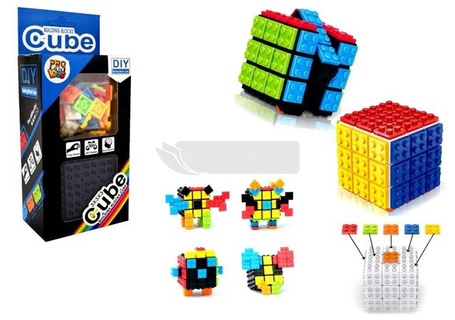 Kostka magiczna z klocków