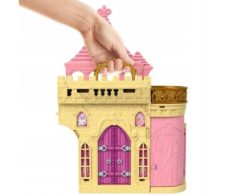 DISNEY ZAMEK KSIEŻNICZKI + LALKA KSIĘŻNICZKA BELLA mała laleczka 9 cm HLW92