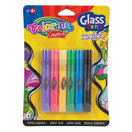 Farby witrażowe 6 kolorów Colorino