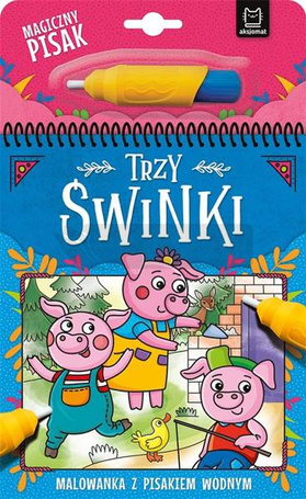 Trzy świnki. Malowanka z pisakiem wodnym