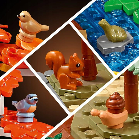 KLOCKI LEGO ICONS 11372 Jesienny ogród z chatką, zestaw dla dzieci +18 lat