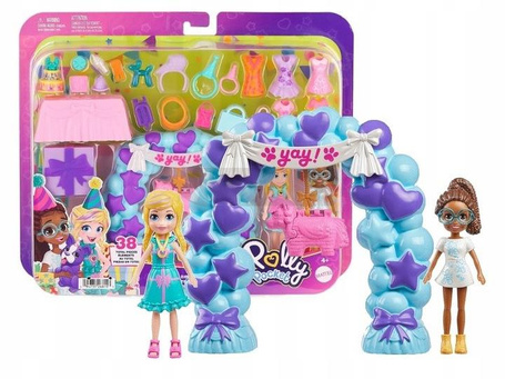 LALKA POLLY POCKET URODZINOWE PRZYJĘCIE zestaw do zabawy dla dzieci +4 l JCC33