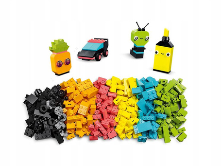 LEGO CLASSIC 11027 KREATYWNA ZABAWA NEONOWYMI KOLORAMI zestaw 333 klocków