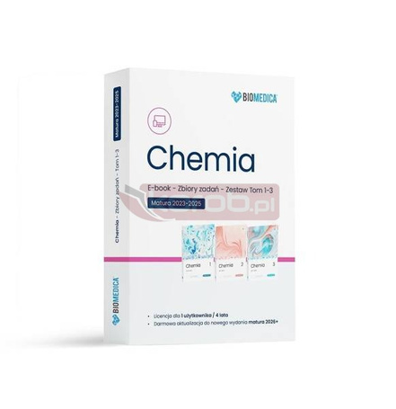 Ebook Chemia Zbiór zadań matura 2024-2025 T.1-3