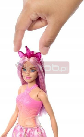 LALKA BARBIE DREAMTOPIA JEDNOROŻEC z długimi różowymi włosami HRR13